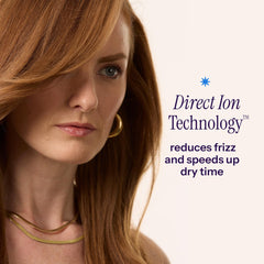 Hot Tools diffuser attached demonstrating curl definition and frizz control