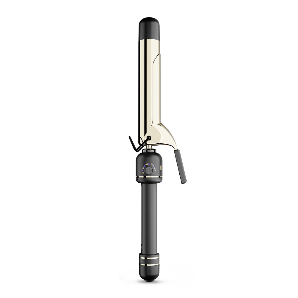 HOT TOOLS front view of extended barrel curling iron showing handle and barrel, professional performance