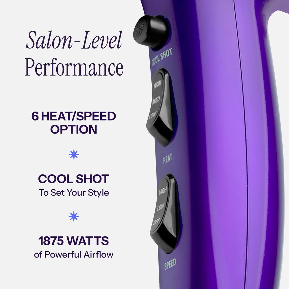 Hot Tools finger diffuser in use adding volume and defining curls