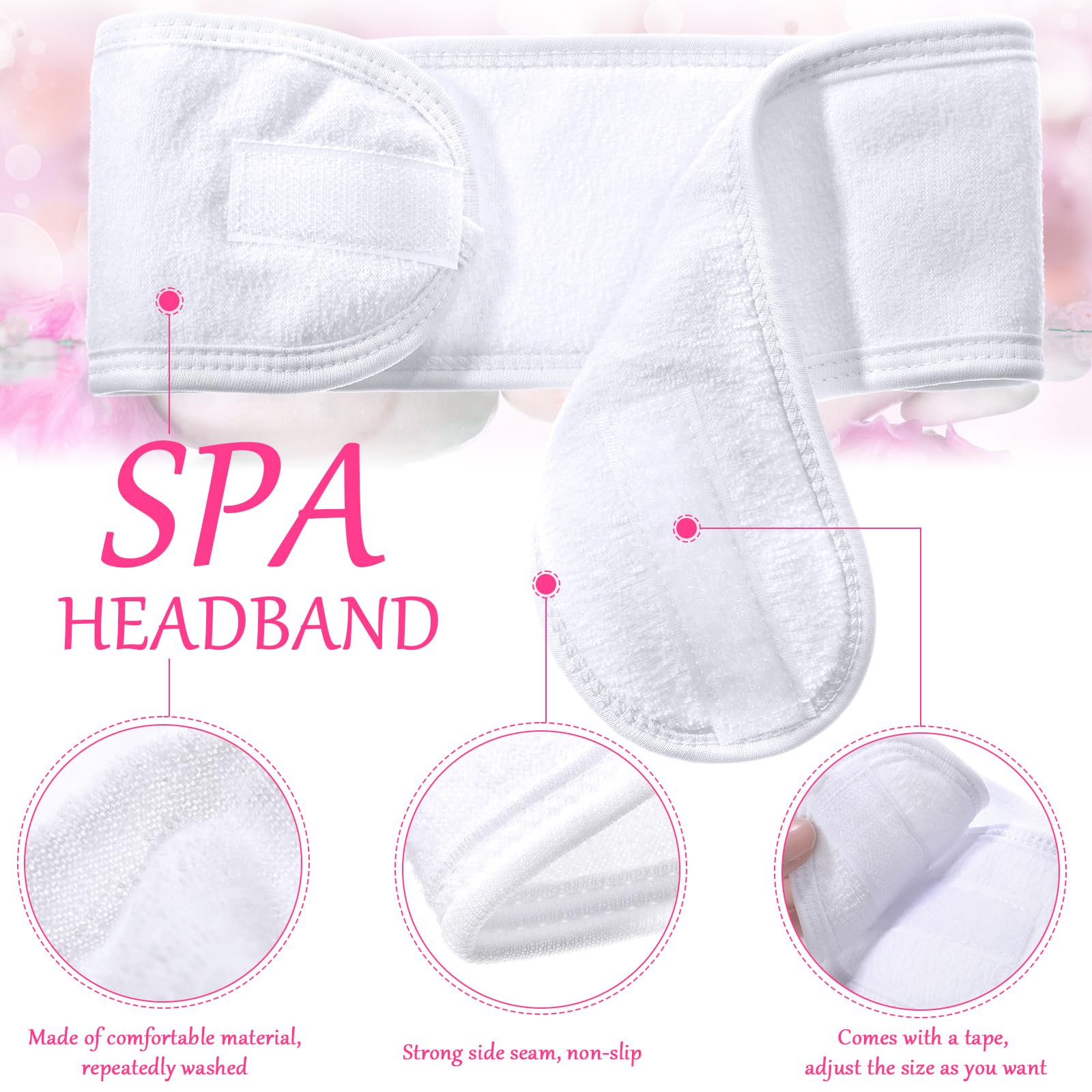 Hoteam model wearing headband during facial keeping hair away for precise skincare
