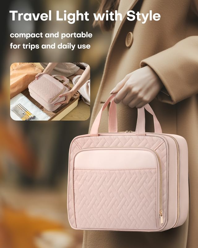 HOTOR in bathroom lifestyle setting demonstrating tidy travel-ready organization