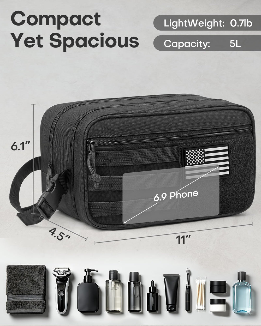 HOTOR waterproof compartment close-up protecting contents from spills and leaks