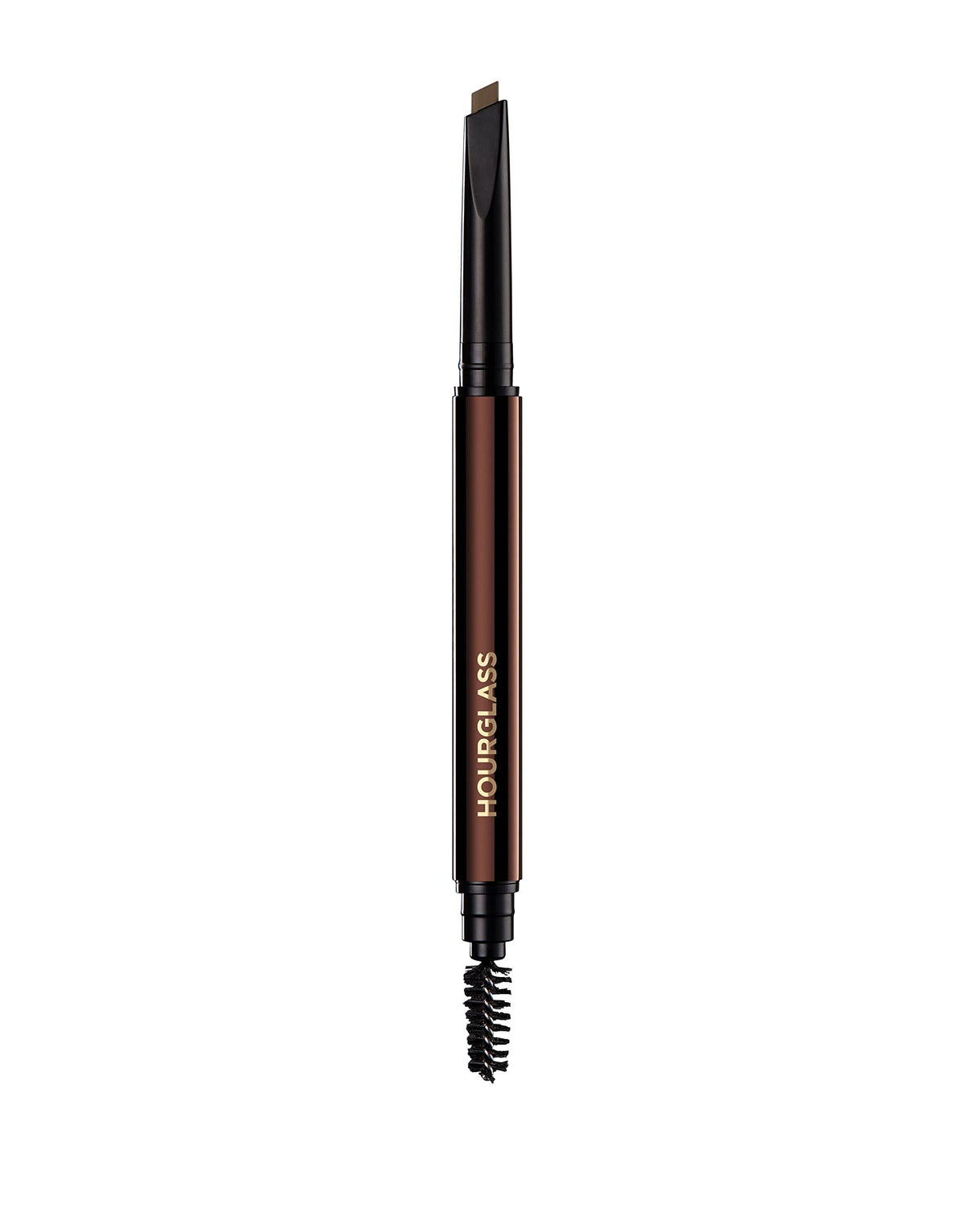 HOURGLASS front packaging of Arch Brow Sculpting Pencil showing blonde shade and double-ended design for polished brows