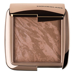 Hourglass bronzer front compact showing packaging and pan for easy selection