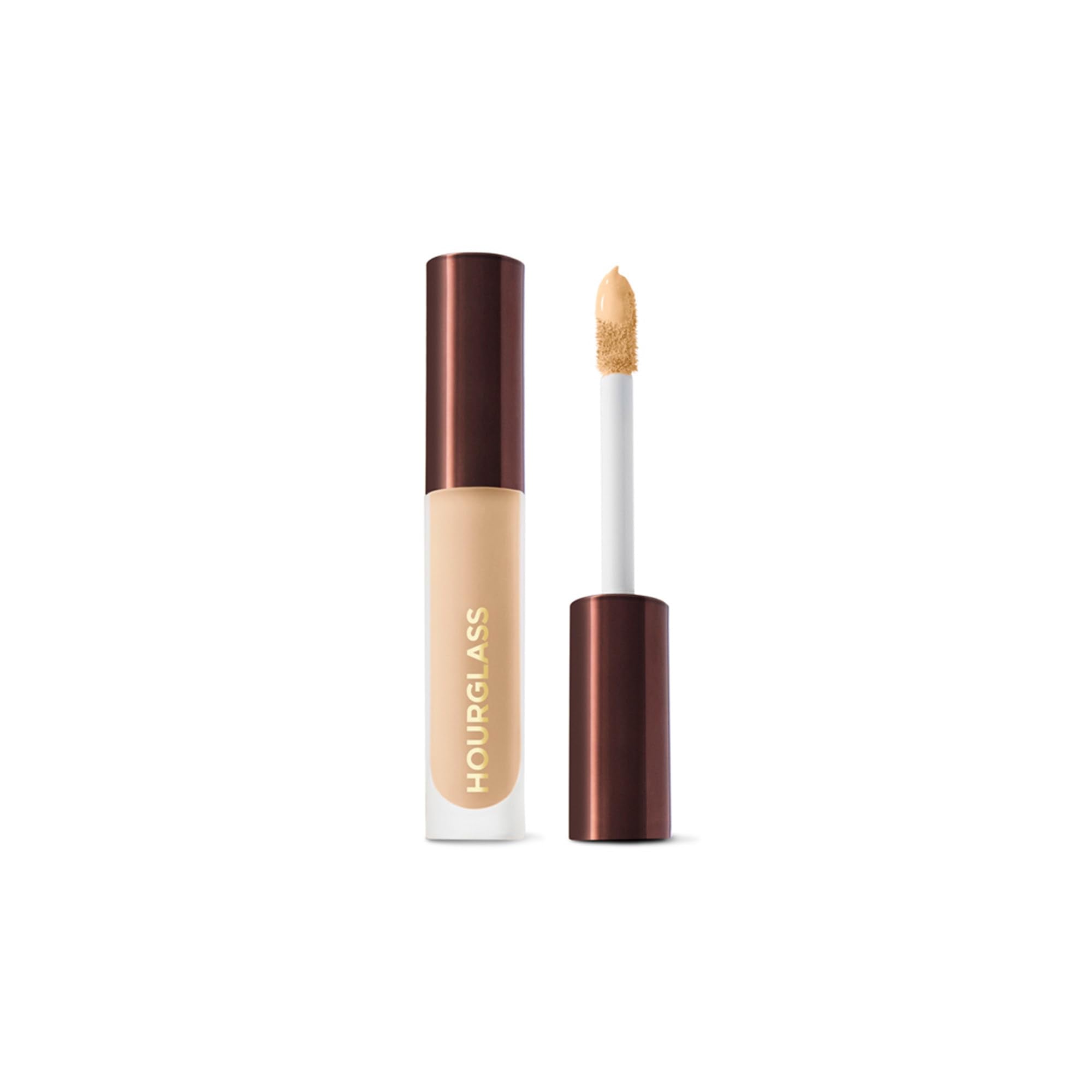 Hourglass front packaging showing shade label and long-lasting coverage benefit