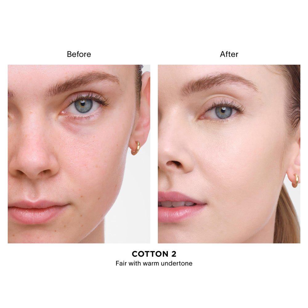 Hourglass creamy concealer texture close-up showing blendable, lightweight finish