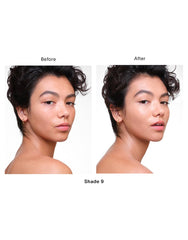 Hourglass Veil application swipe on forearm showing buildable coverage and blending