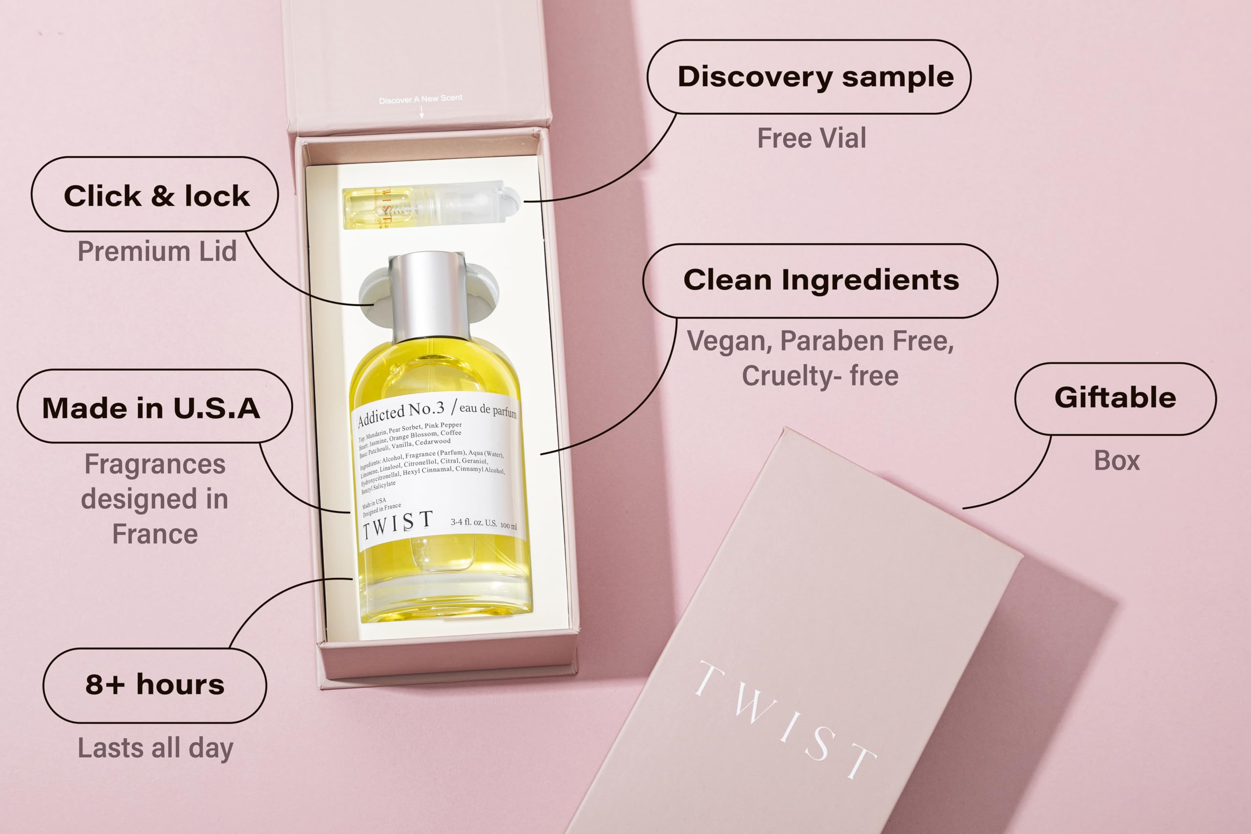HOUSE OF TWIST boxed packaging highlighting sustainable lightweight materials benefit