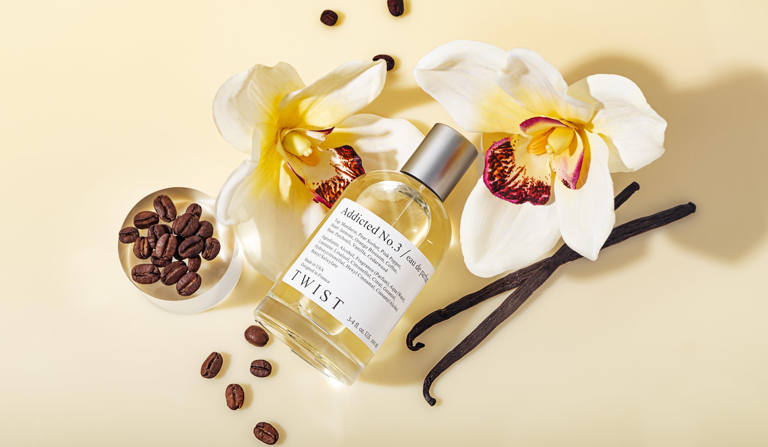 HOUSE OF TWIST lifestyle evening look showing scent’s seductive wardrobe pairing