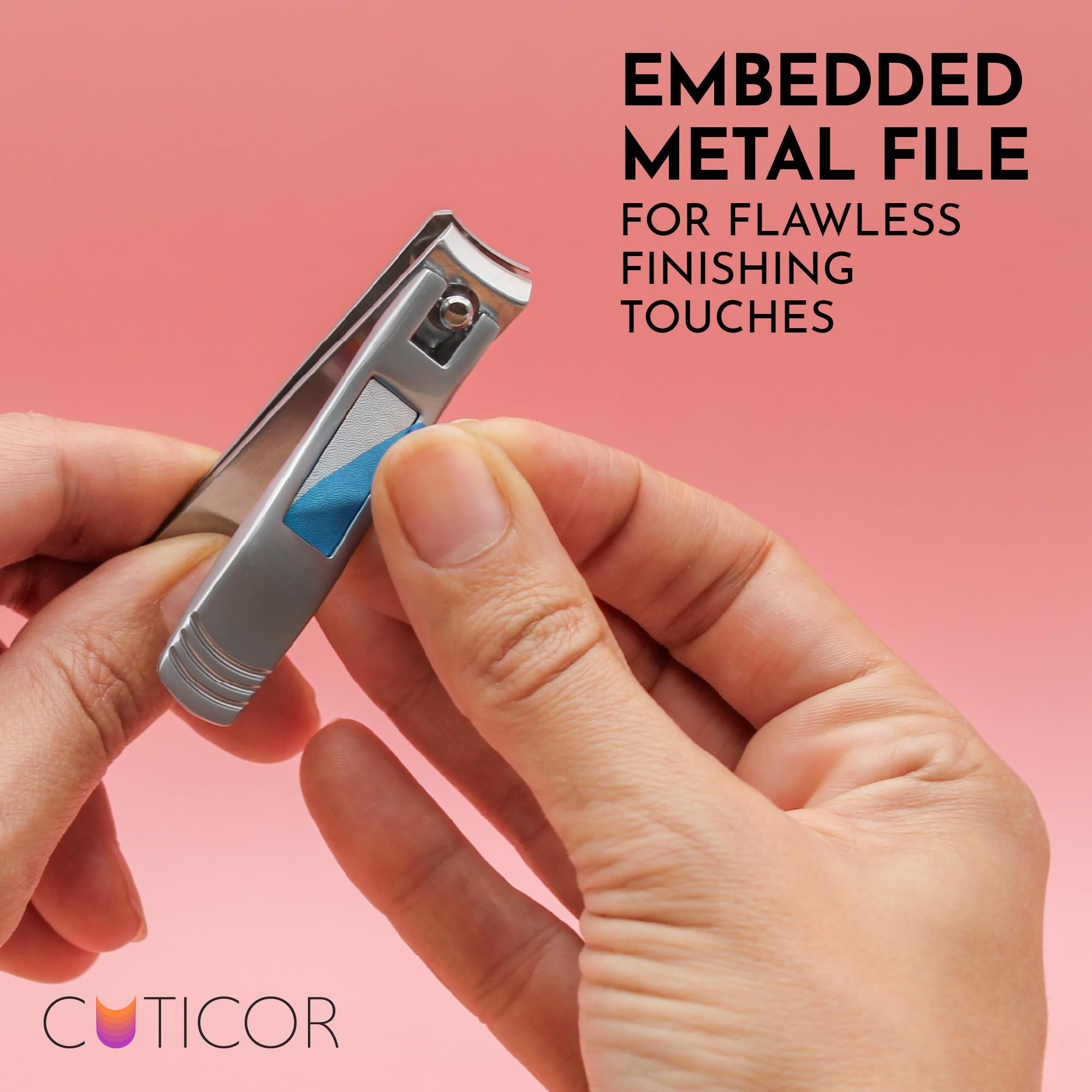 Houseify CUTICOR trimming toenail in use offering clean efficient cuts