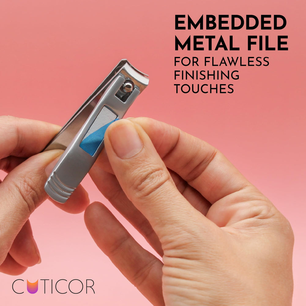 Houseify CUTICOR trimming toenail in use offering clean efficient cuts