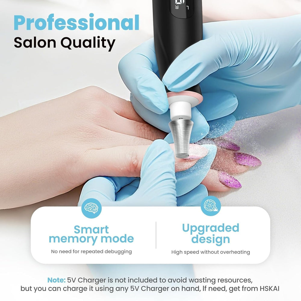 HSKAI integrated lamp illuminating nails for better visibility and accuracy