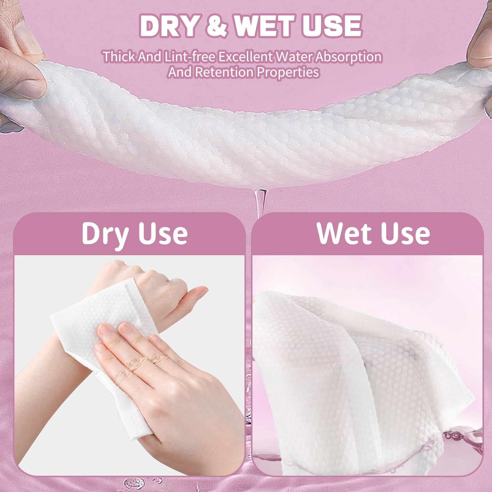 Hsxfl wipe damp for makeup removal showing gentle, effective cleansing
