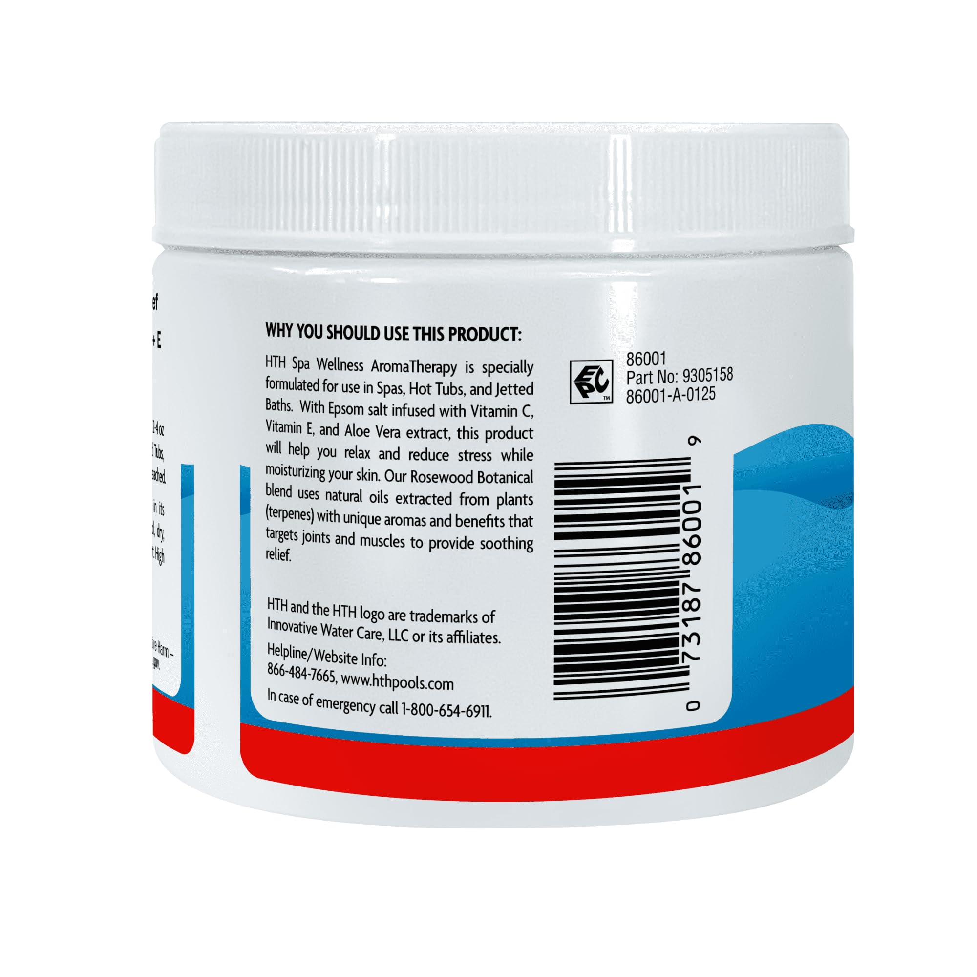 HTH Spa pouring soak with scoop into spa for simple dosing