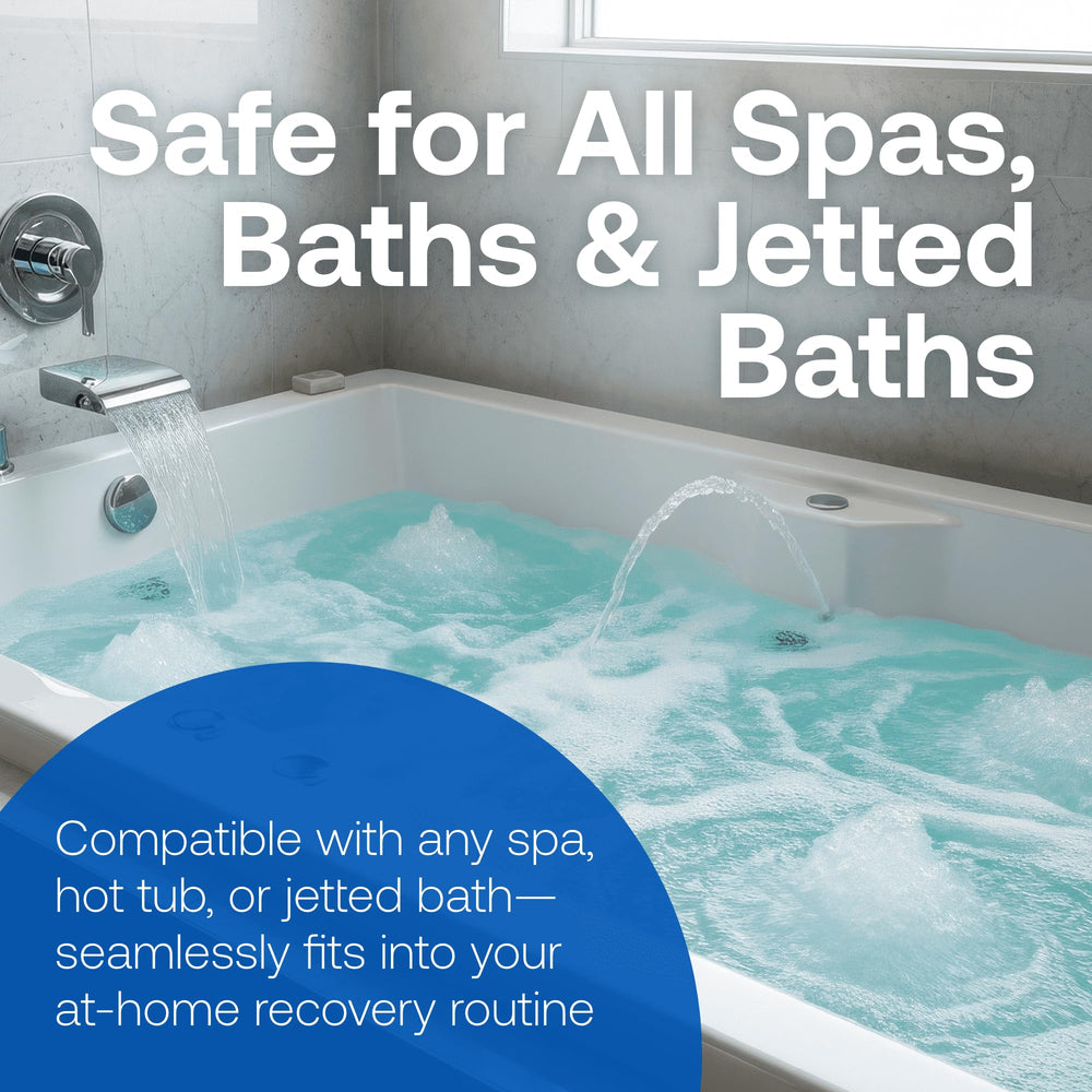 HTH Spa texture shot under light emphasizing premium granules