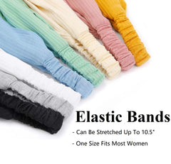 Huachi headband worn with short hair demonstrating secure hold and polished boho look