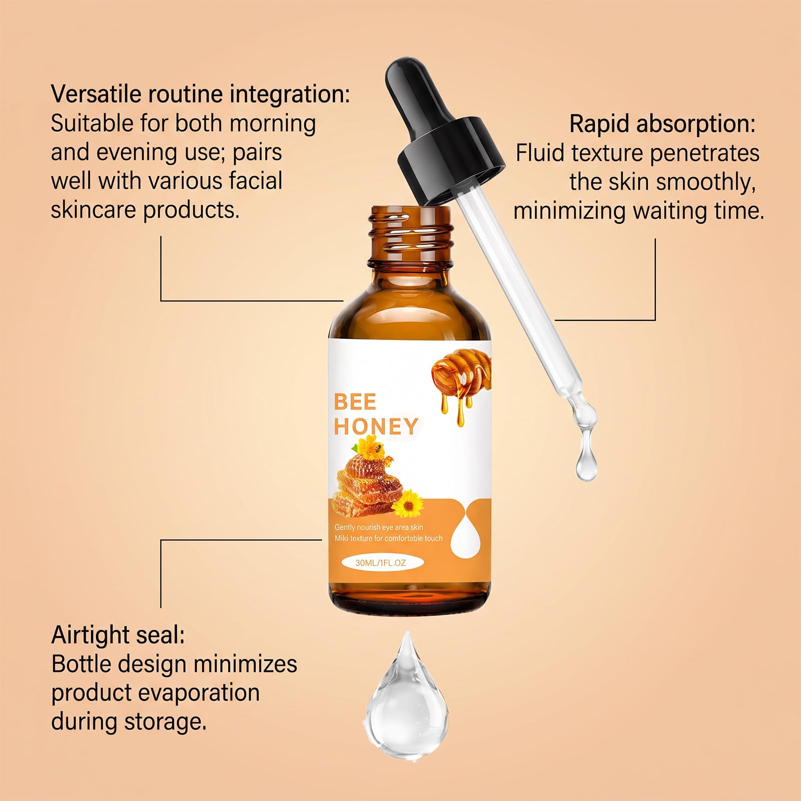 huatinent application under eye being patted gently for easy use