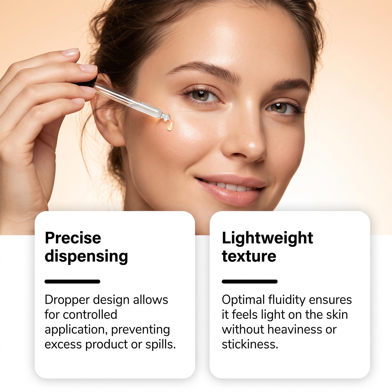 huatinent dropper closeup dispensing a clear drop for precision