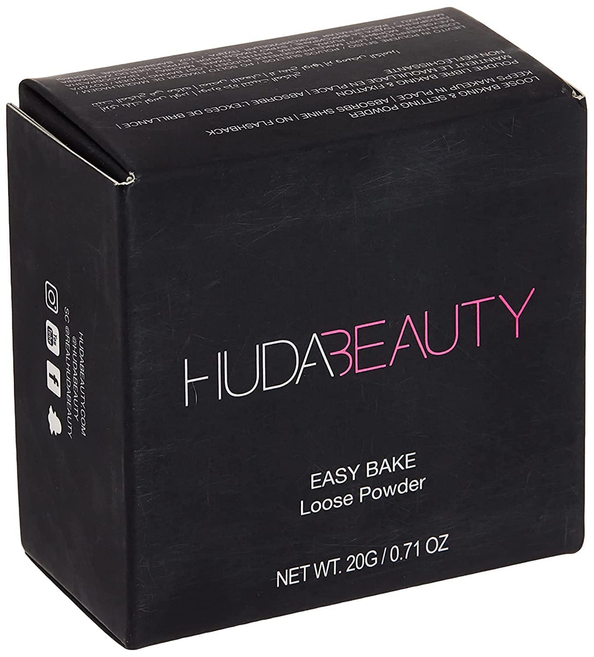 HUDA Beauty Cupcake front view showing jar and powder brand clarity and shelf appeal