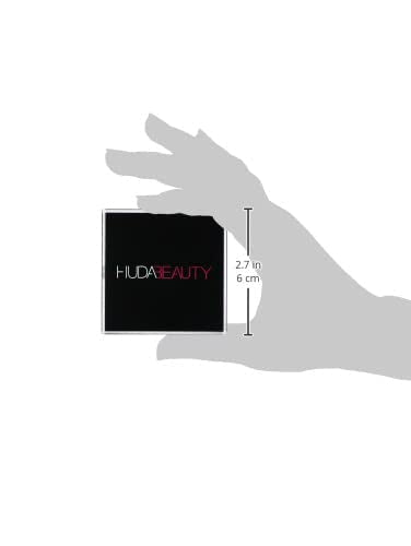 HUDA Beauty Cupcake size comparison in hand indicating compact travel-friendly setting powder