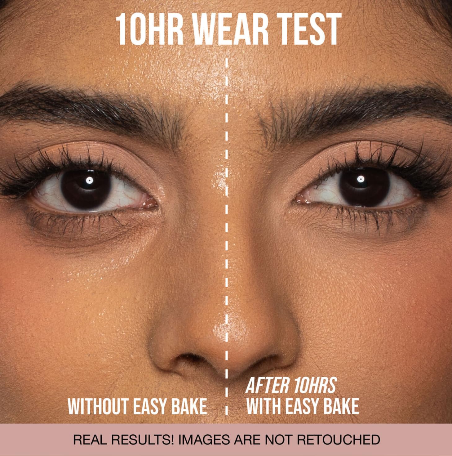 Huda fine powder texture swirl illustrating smooth, blur-like finish