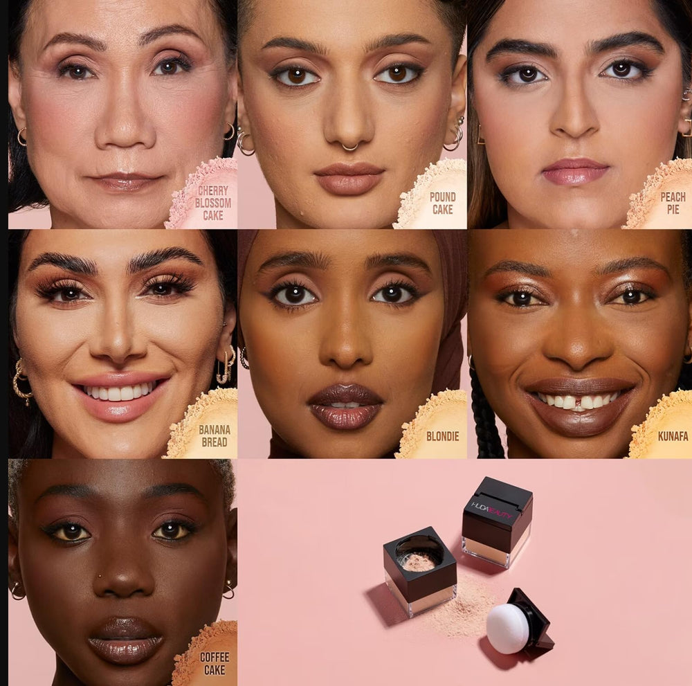 Huda close-up sponge applicator conveying easy on-the-go touch-up precision