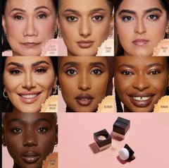 Huda close-up sponge applicator conveying easy on-the-go touch-up precision
