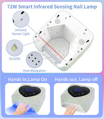 HUGMAPLE heart-shaped display close-up with timers and battery for easy control