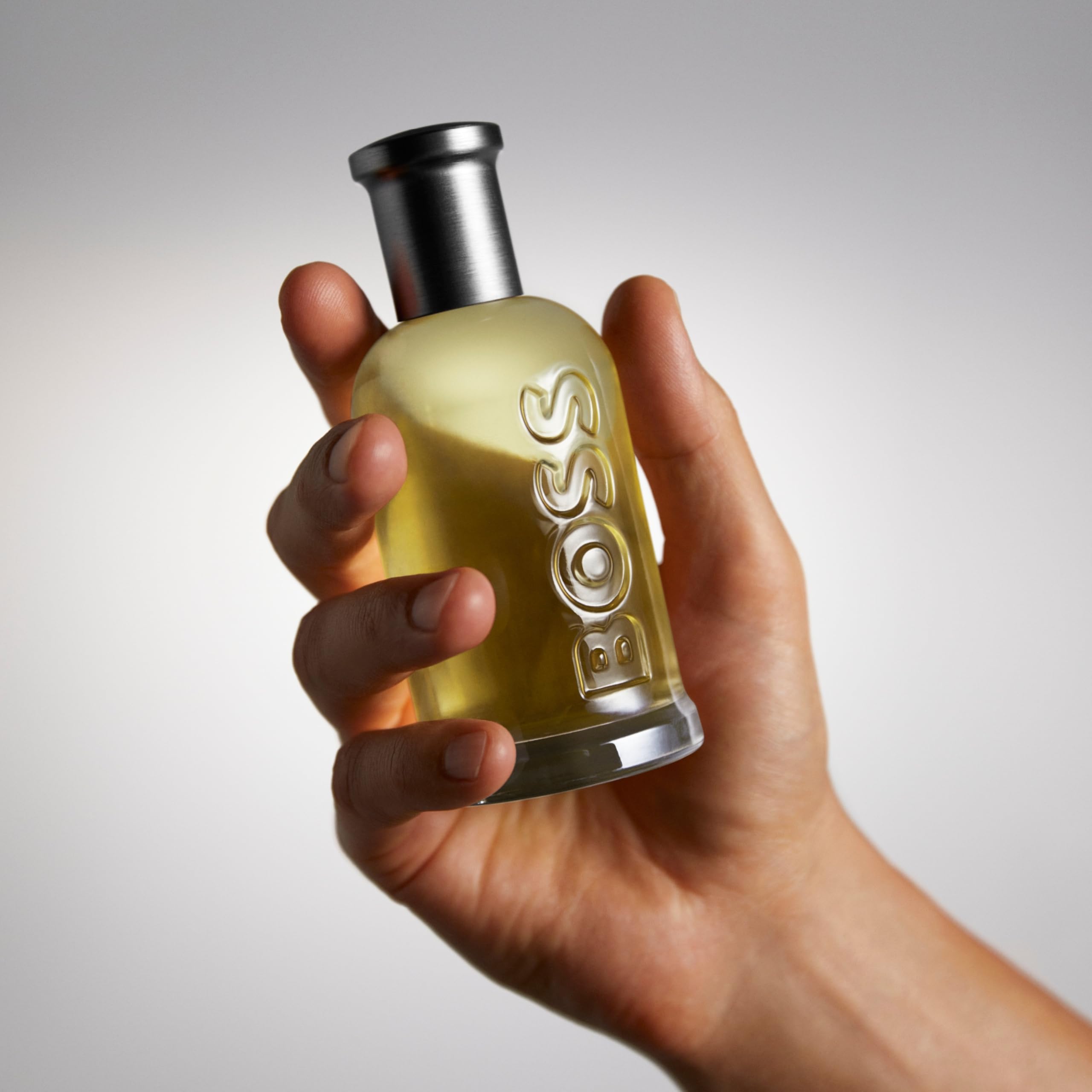 Two Hugo Boss Bottled sizes side by side for scale, helps choose the right volume