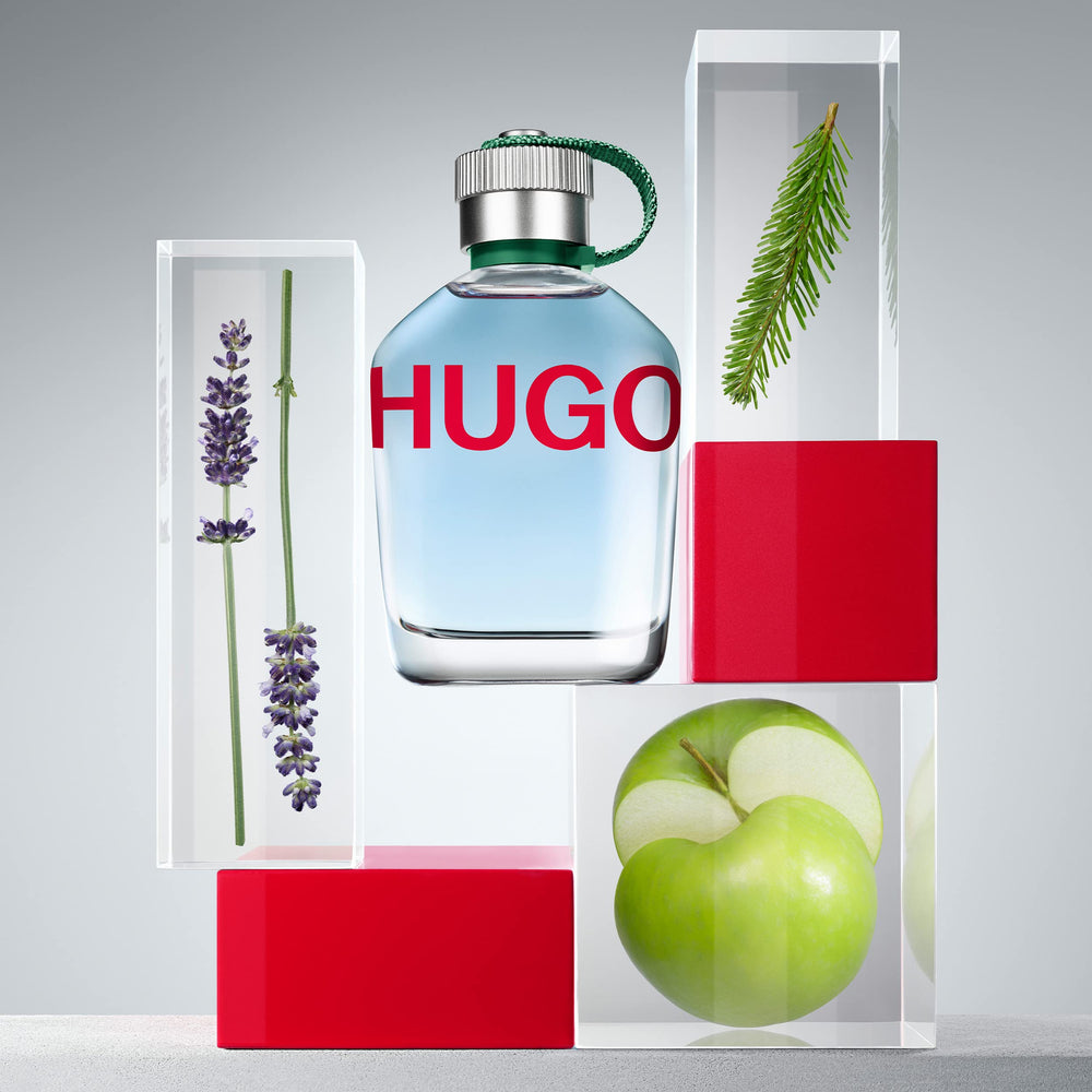 Hugo Boss HUGO Man fir balsam wood detail conveying warm depth