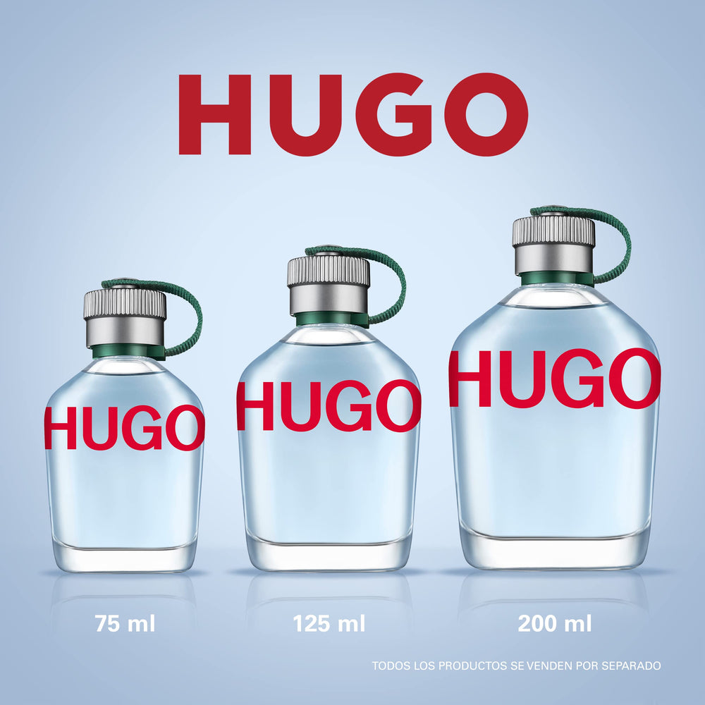 Hugo Boss HUGO Man in travel pouch emphasizing convenient portability