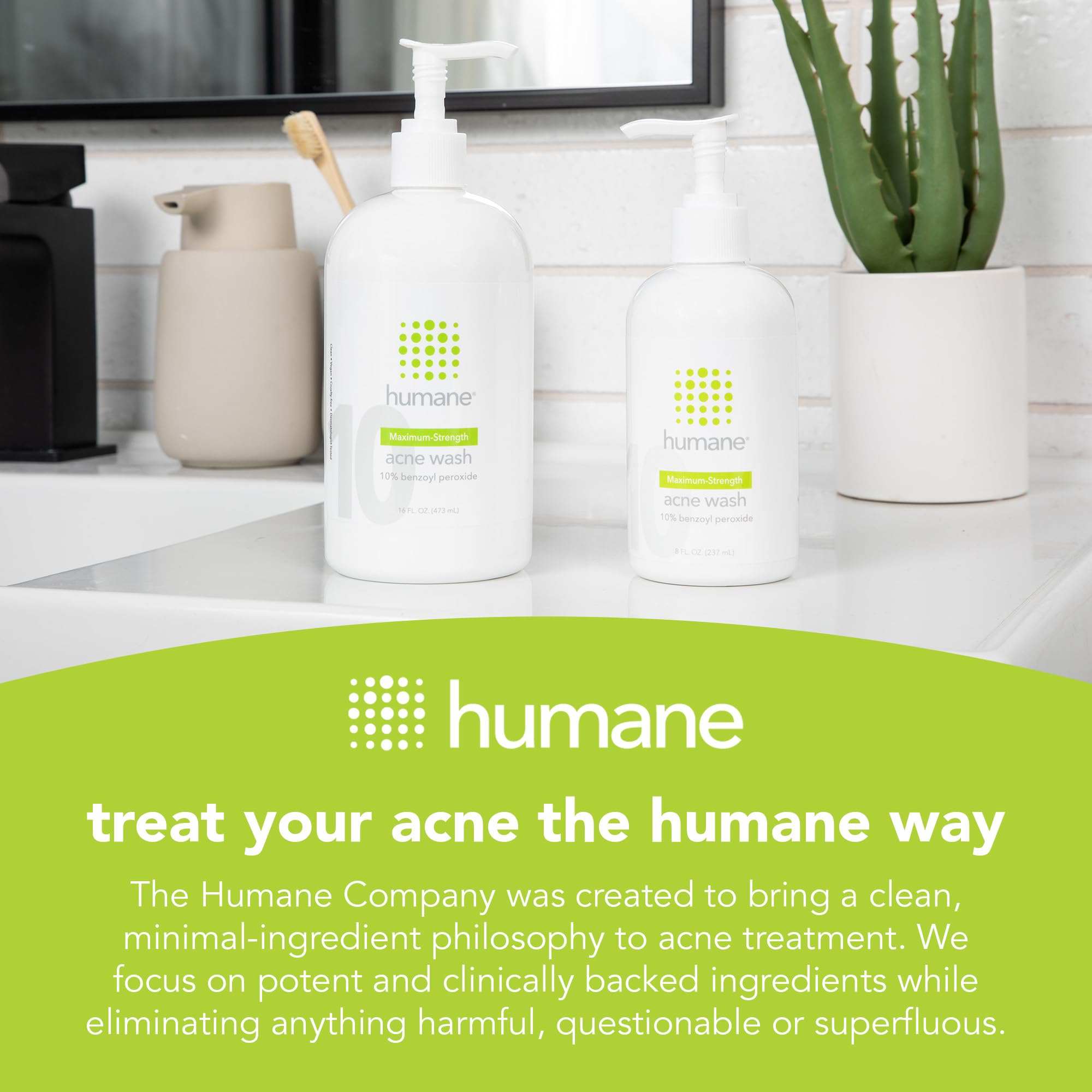 humane bottle in hand to show 4 fl oz size and travel convenience