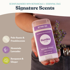 HUMBLE SIMPLE AND TRUE Bergamot Ginger stick texture during application for easy glide