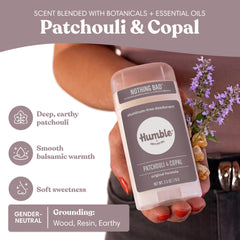 HUMBLE SIMPLE AND TRUE ingredients label close-up showing simple four-ingredient benefit