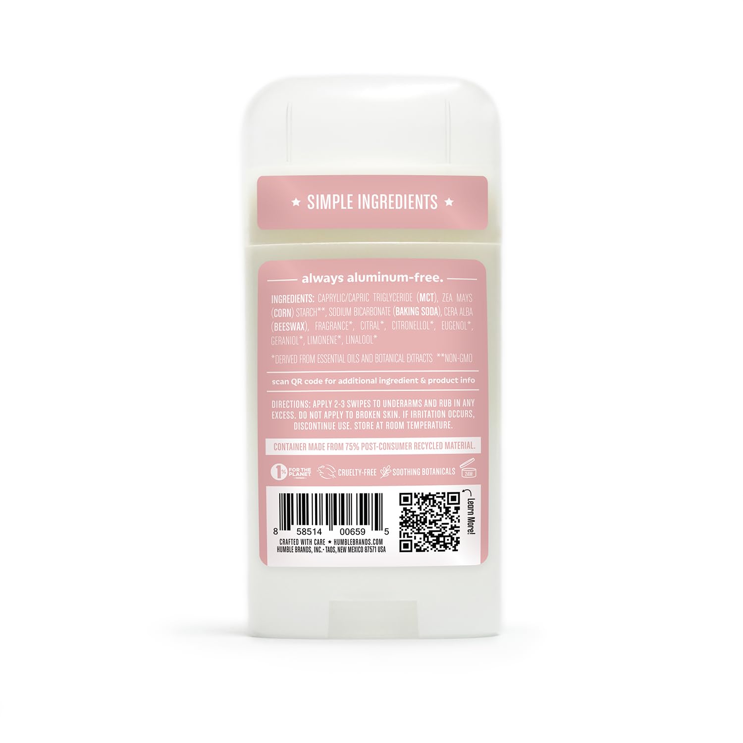HUMBLE deodorant in morning routine scene promoting reliable odor control