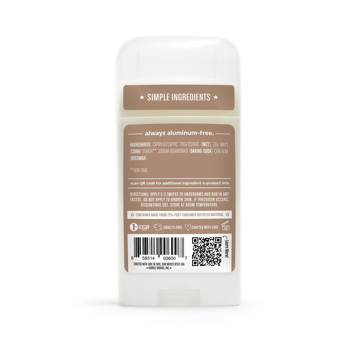 HUMBLE SIMPLE AND TRUE raw beeswax and cornstarch ingredients showing natural sources