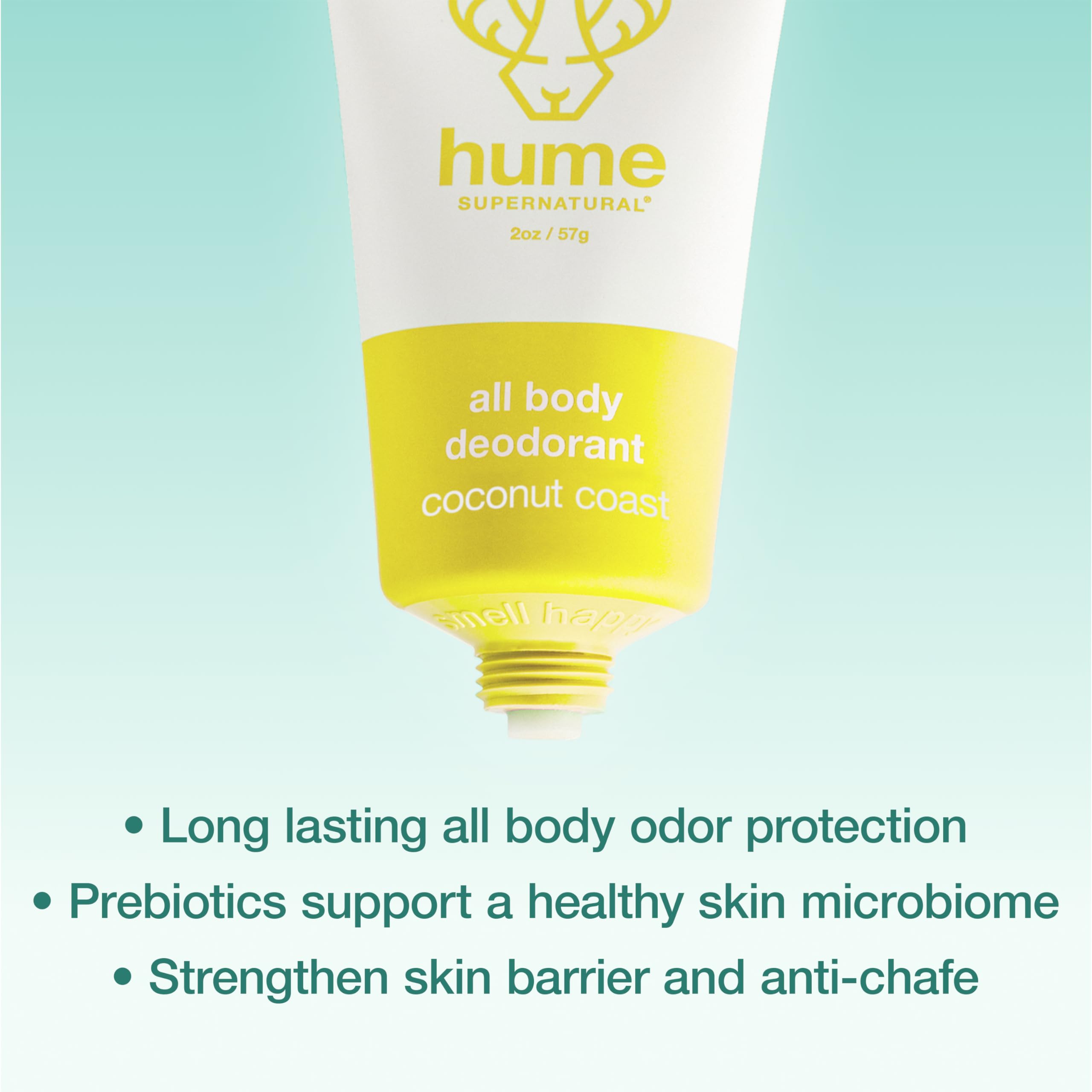 Hume Supernatural in a beach bag suggesting fresh coconut scent on-the-go