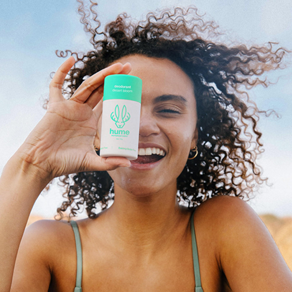 HUME SUPERNATURAL lifestyle shot outdoors showing confident wear and odor control benefit