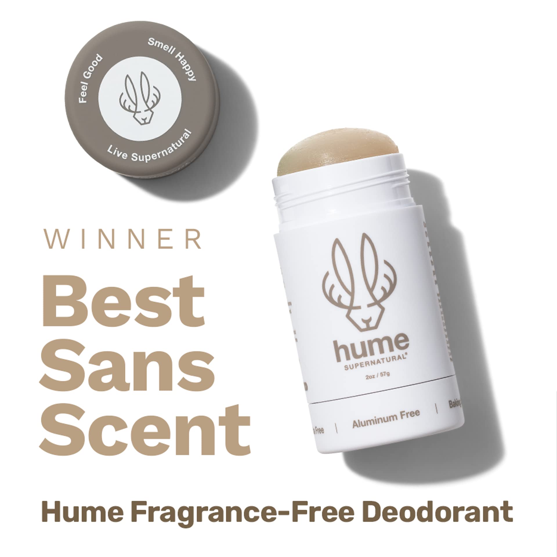 HUME SUPERNATURAL unboxed with bath items suggesting natural routine benefit