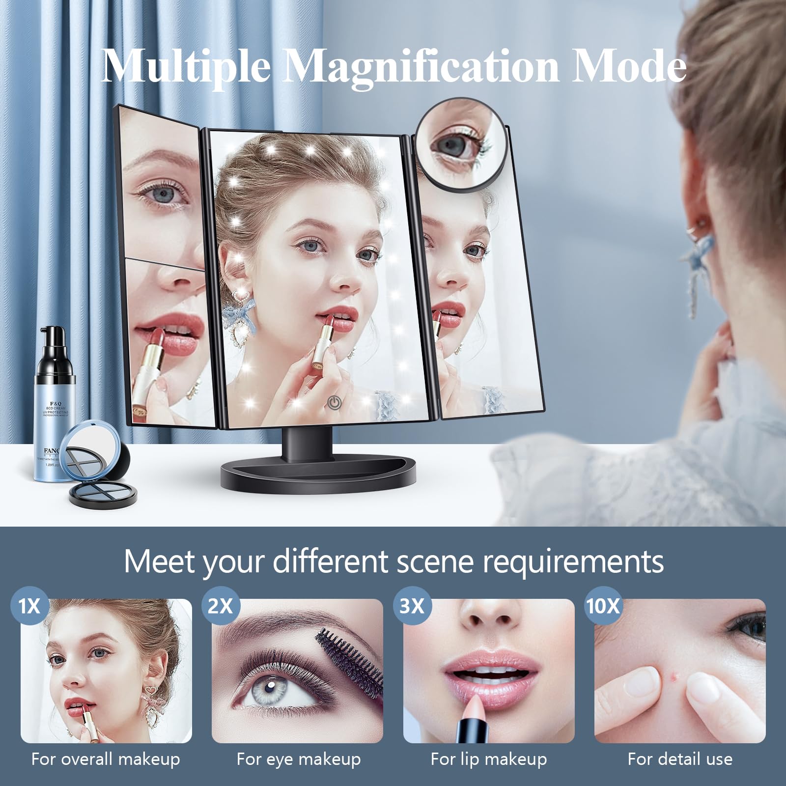 HUONUL 10X close-up magnification panel for precision tweezing and detailed work