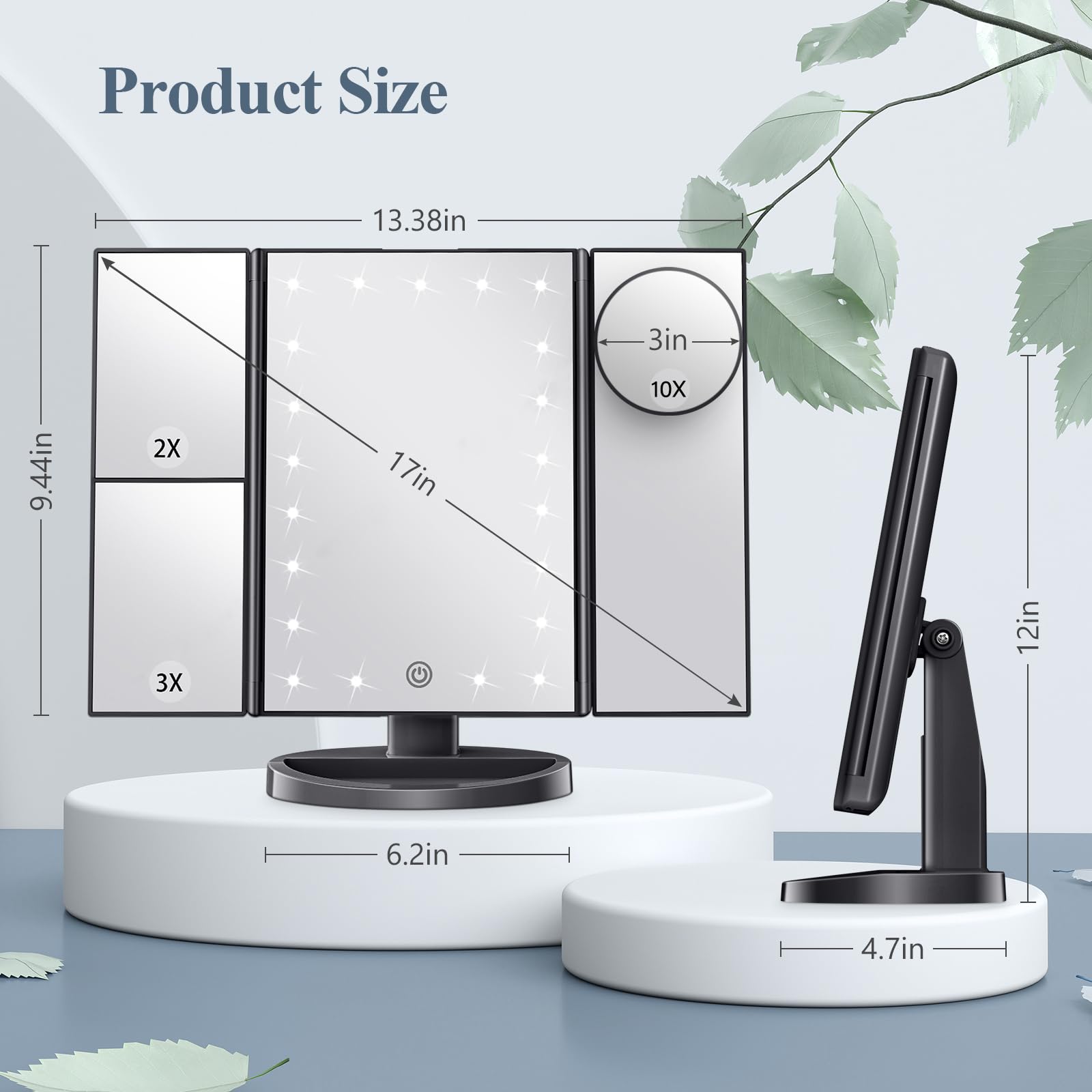 HUONUL adjustable panel angle and side profile offering flexible viewing positions