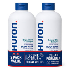 Huron front bottles showing clean packaging and easy-pour design for convenience