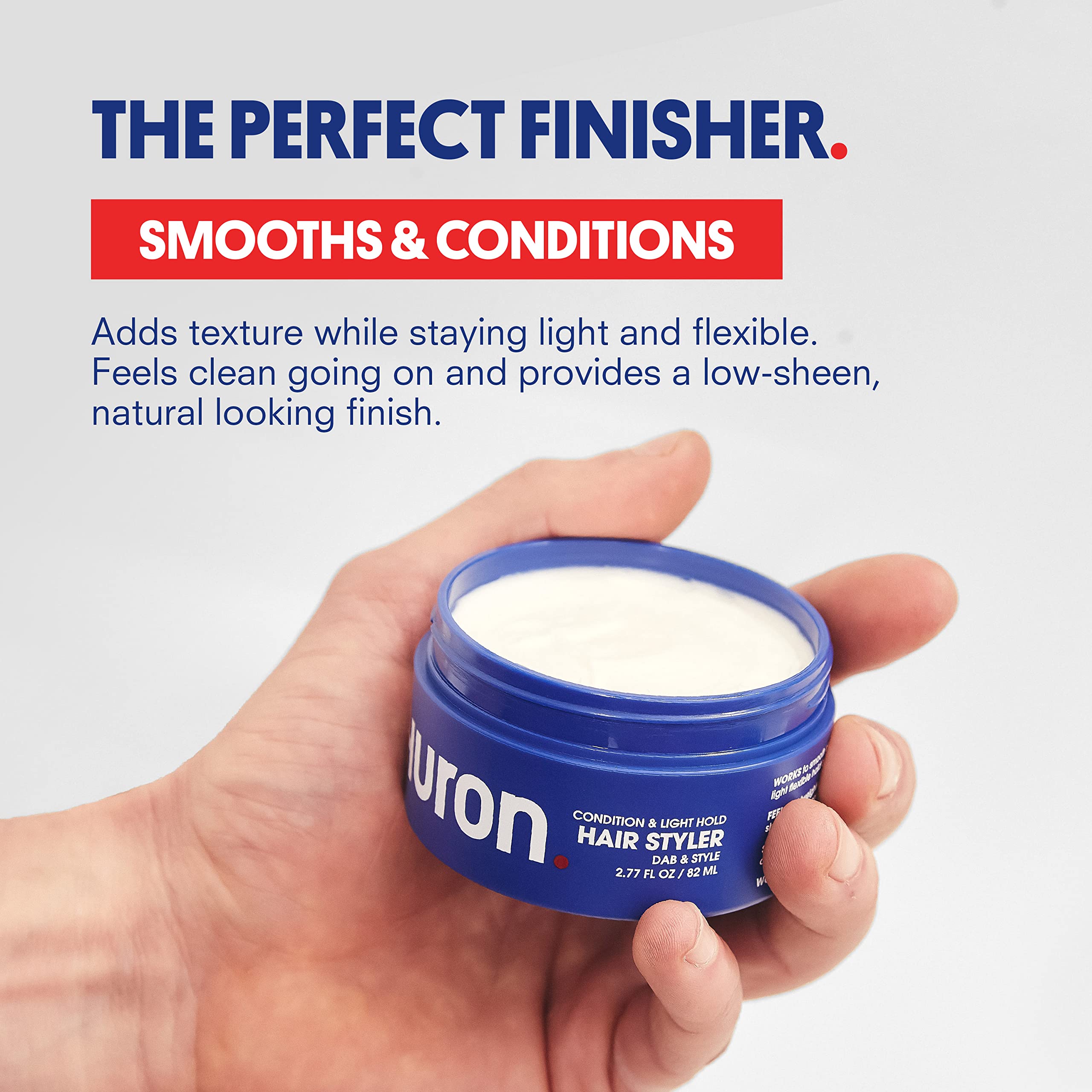 Huron open jar close-up displaying soft cream texture for smooth application