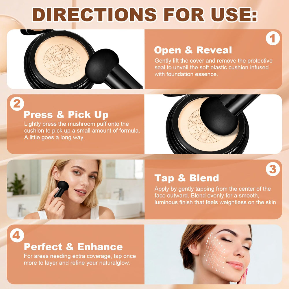 Hush Makeup Foundation applied on skin showing even coverage and natural glow