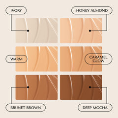 Hush Glow open compact with visible shade label for easy matching