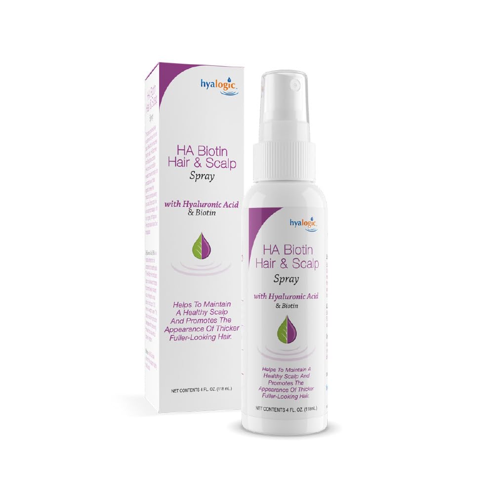 Hyalogic front bottle view showing compact volumizing spray for travel