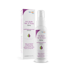 Hyalogic front bottle view showing compact volumizing spray for travel