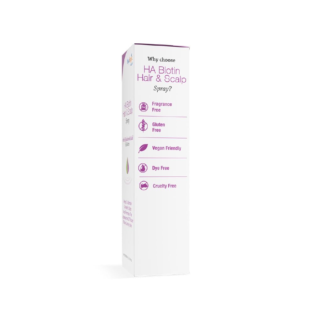 Hyalogic mist on hair texture adds body and lightweight hydration