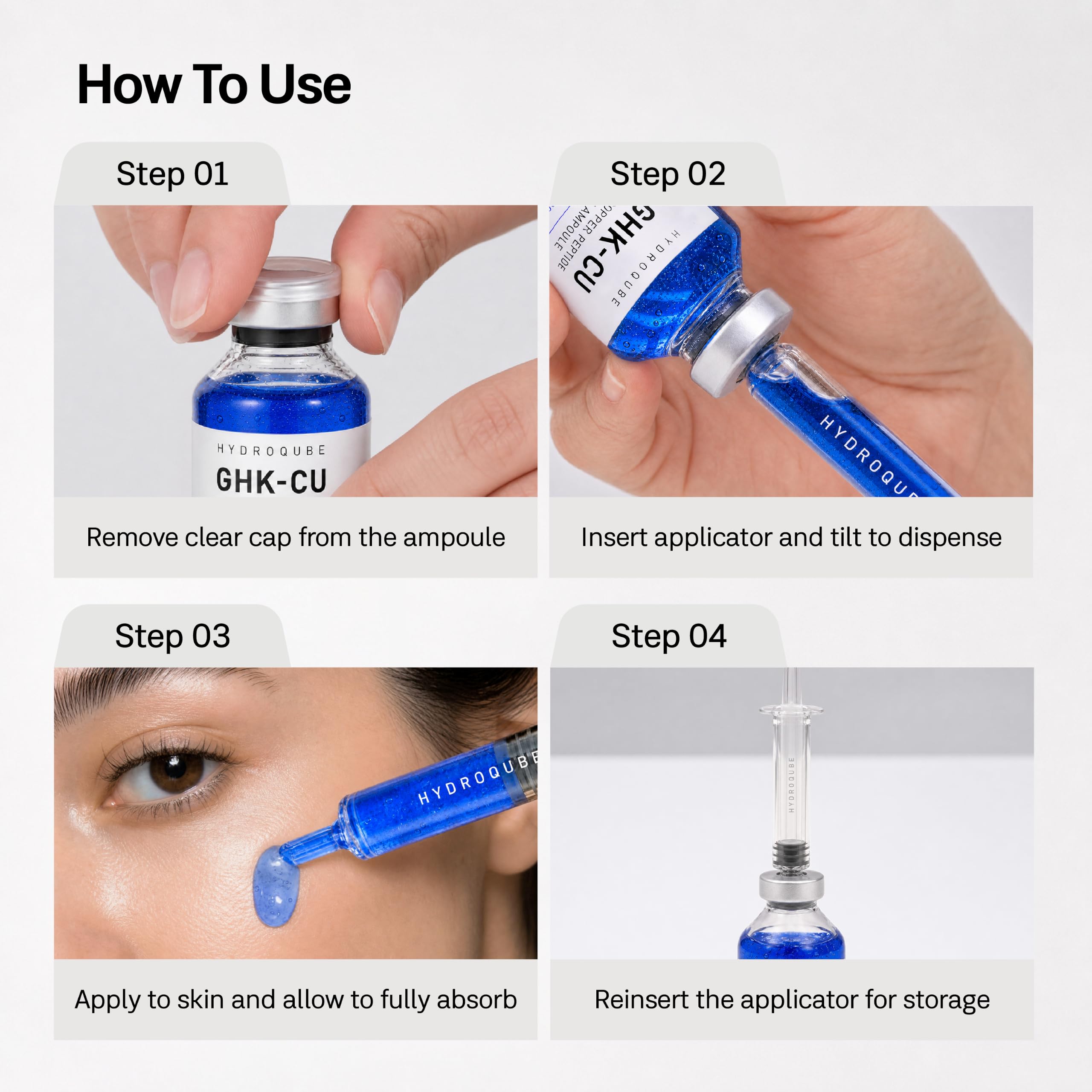 HydroQube in a bedside routine scene illustrating easy morning or night use