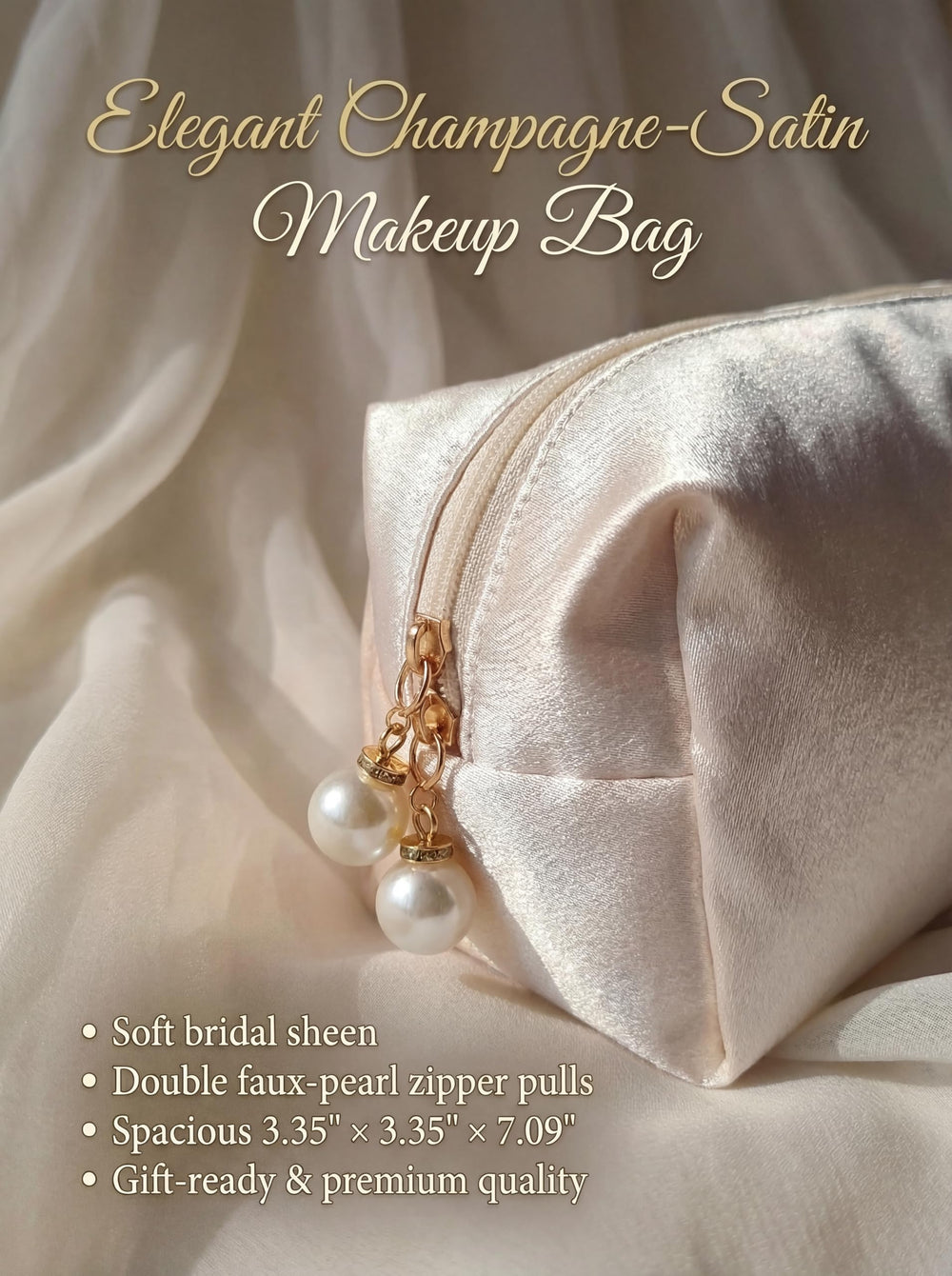 HygaLivia satin bag texture close-up highlighting luxurious look and durable fabric